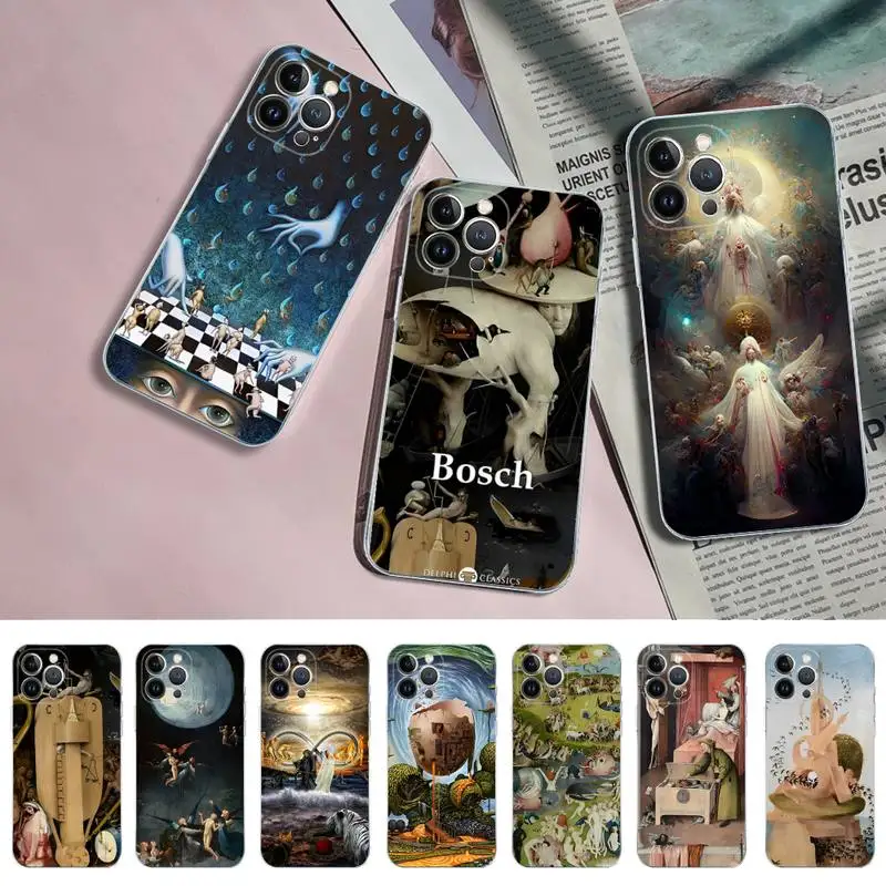 

Hieronymus Bosch Phone Case Silicone Soft for iphone 14 13 12 11 Pro Mini XS MAX 8 7 6 Plus X XS XR Cover