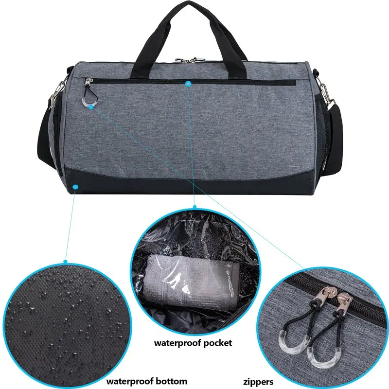 Sports Gym Bag with Shoes Compartment Travel Duffel Bag for Men and Women…