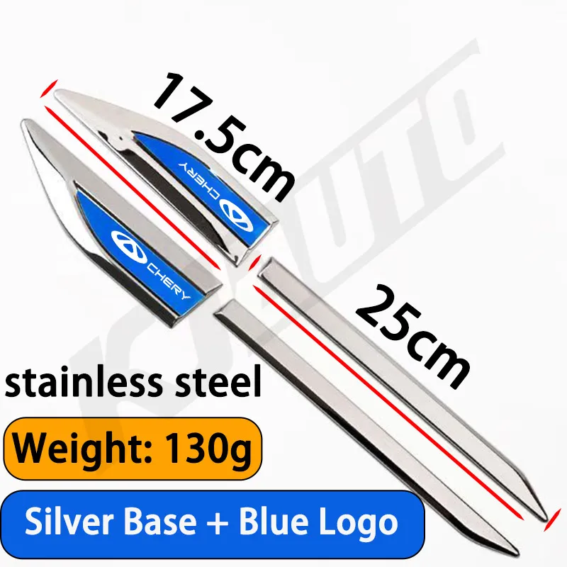

2 шт. автомобильный значок, наклейки на боковую дверь, крылья, металлические наклейки для автомобиля для Chery Tiggo 7 4 8Pro Tiggo 5X 3X Arrizo 5 8 Omoda 5 Jetour