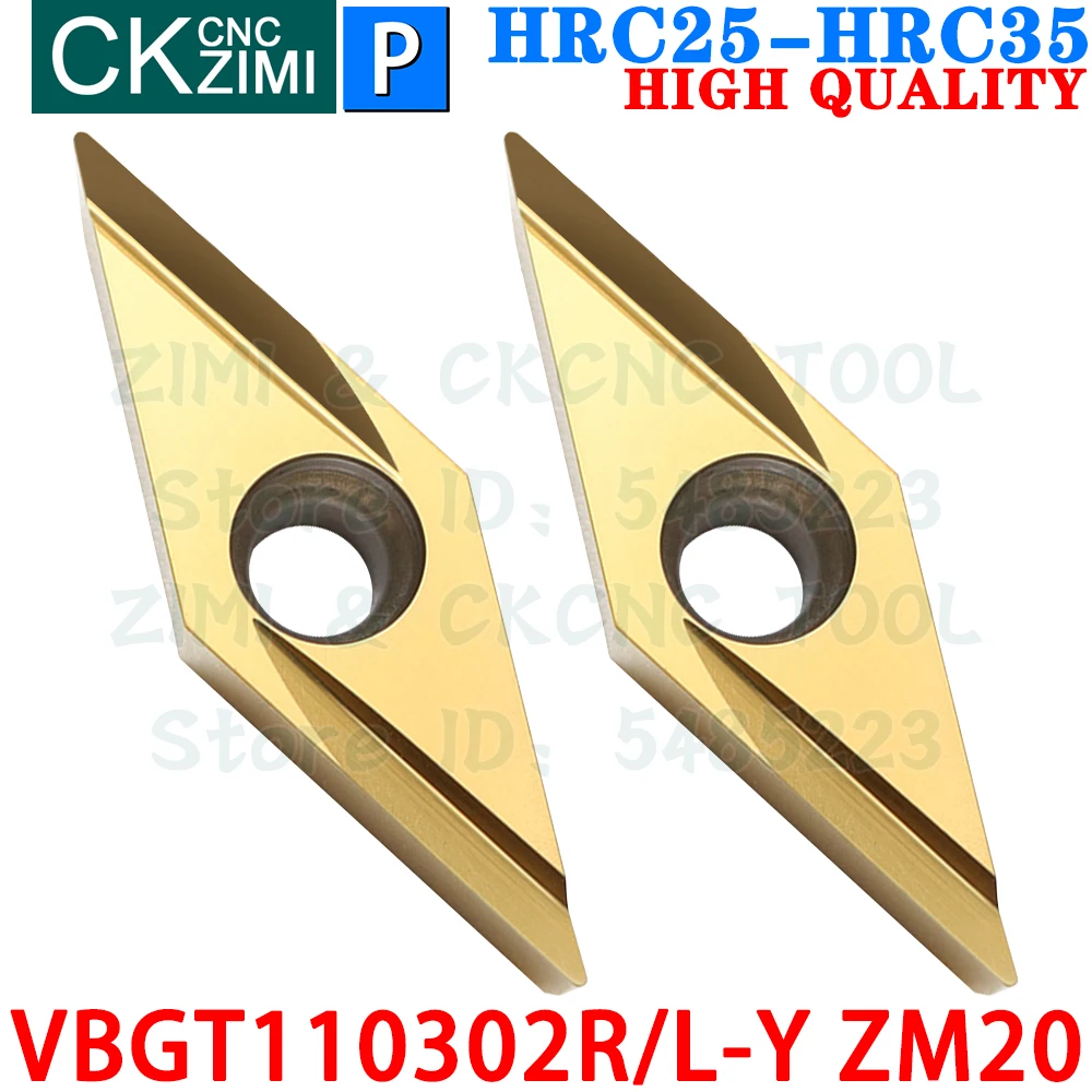 VBGT110302R-Y ZM20 VBGT110302L-Y Металлокерамические вставки Инструменты для наружных