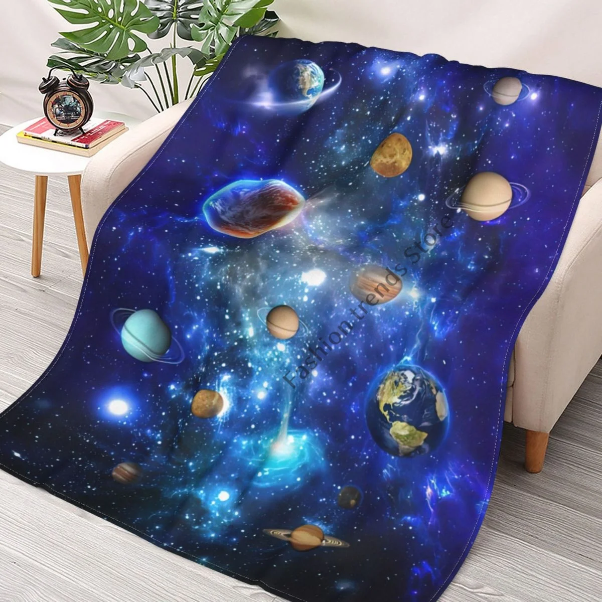 

Space Room Galaxy Stars Blanket Ultra Lightweight Soft Plush Flannel Throws Blanket for Sofa Bed Couch best Office Gifts