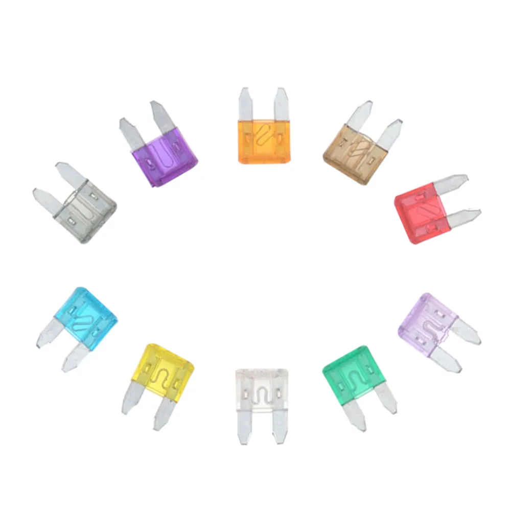 100 шт. автомобильный мини-предохранитель с цветовой кодировкой для 10 ампер