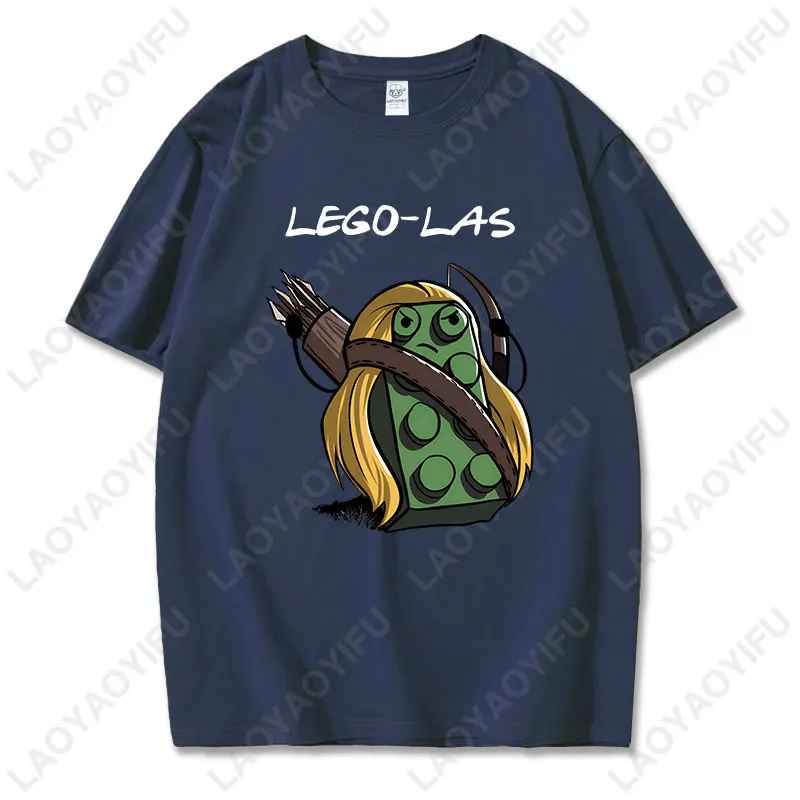 Фото Забавная аниме-мультфильмы Lego-las футболка с принтом в юмористическом стиле летняя модная футболка с короткими рукавами Y2k уличная хлопковая футболка Camisetas №4