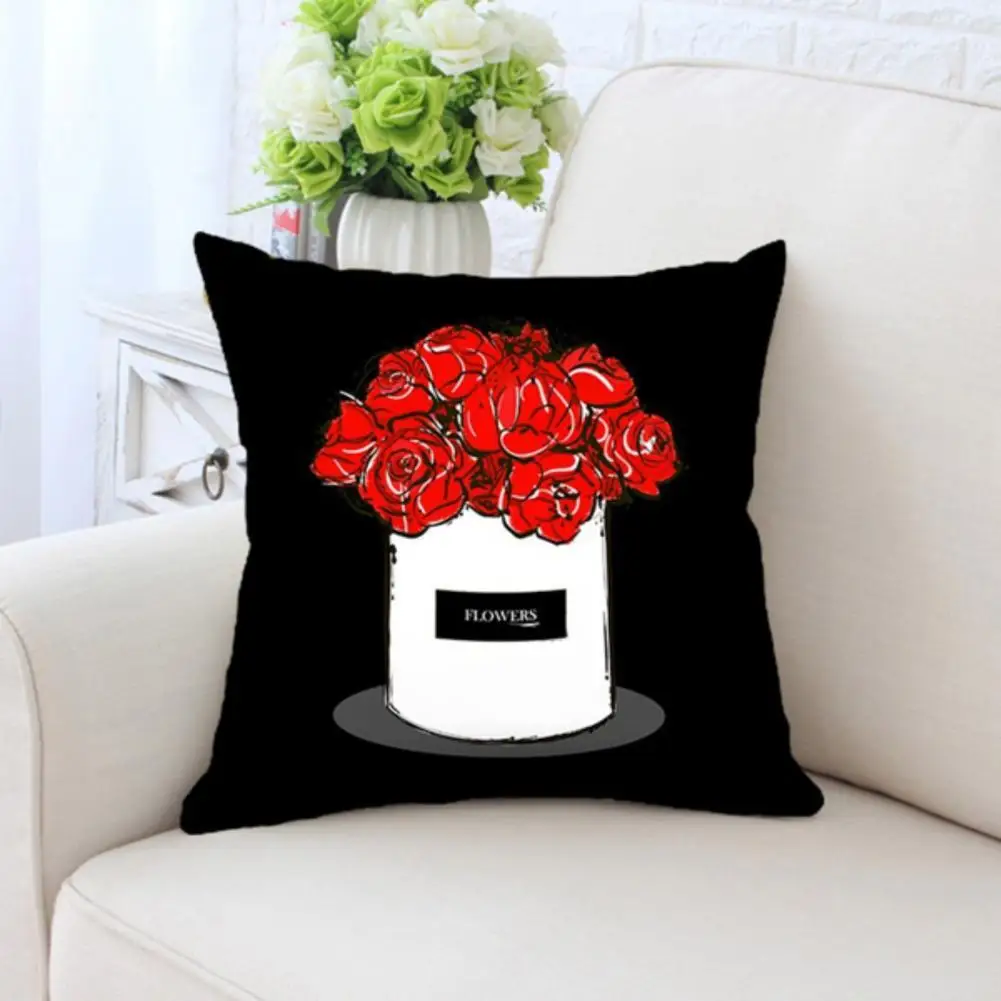 

Anti-scratch Polyester Square Easy Care Cushion Throw Case for Living Room