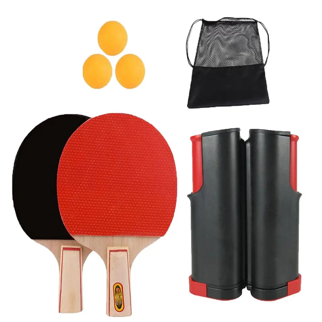 

2 Player Table Tennis Pong Set Includes 3 Balls Two Paddle Bats Game Park