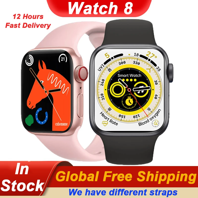 

New i8 Pro Max Smartwatch Bluetooth Call Sport Fitness Free Shipping Watchband Series 8 Men Women Smart Watch PK i7 Pro Max 2023