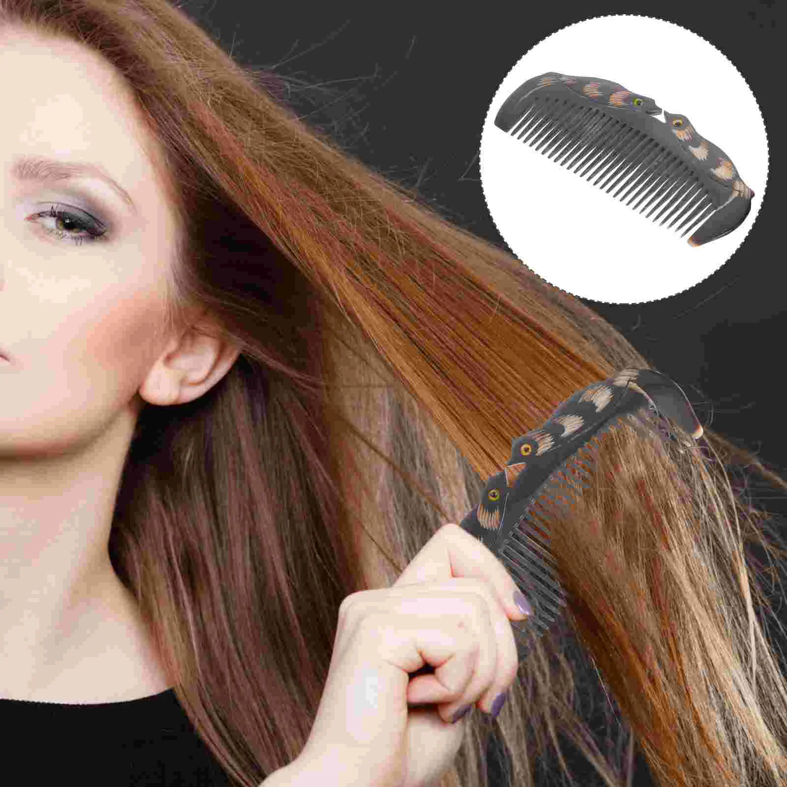 

Combhorn Hair Brush Gua Wide Scraping Spasha Natural Sheep Detangling Pocket Static Anti