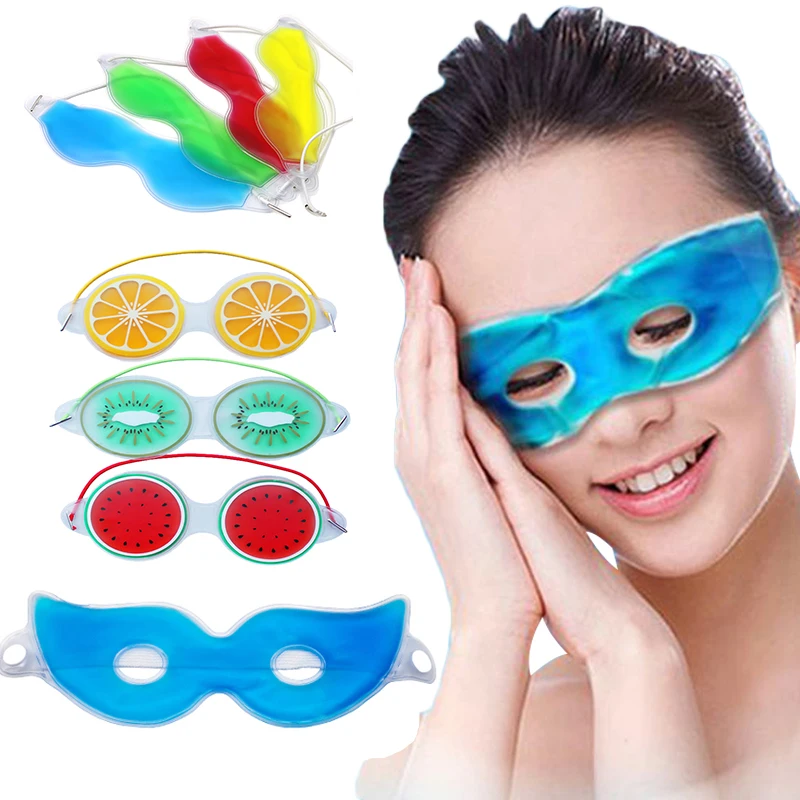 

Силиконовая ледяная маска для глаз, гелевые маски для глаз, маска для холодных глаз, маска для сна, охлаждающая отбеливающая, расслабляющая, ...