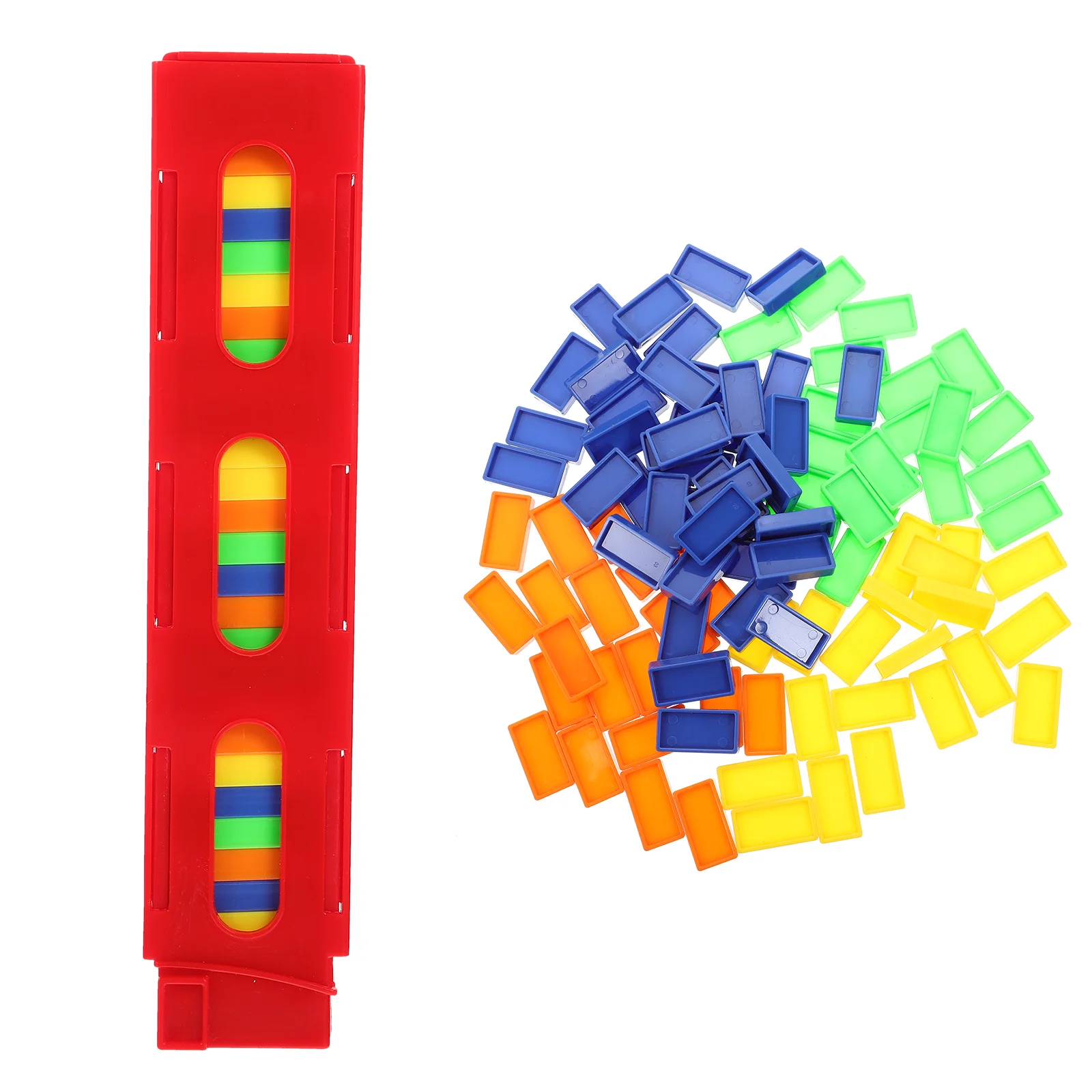 

5 Bags Dominoes DIY Toy Plastic Kids Block Set Building Blocks Toddlers Toys Early Education Racing