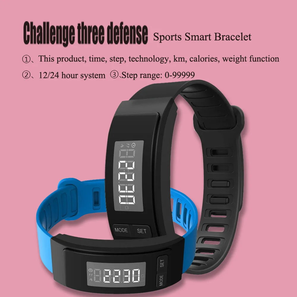

Christmas Gift Kids Sports Watches Women Outdoor Bracelet Electronic Clock Led Bracelet Casual Pedometer Gift Reloj Para NiñOs
