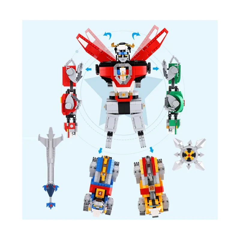 ГОРЯЧИЕ 2334 шт. идеи Вольтрон Защитник Вселенной 5 в 1 модель образовательная 21311