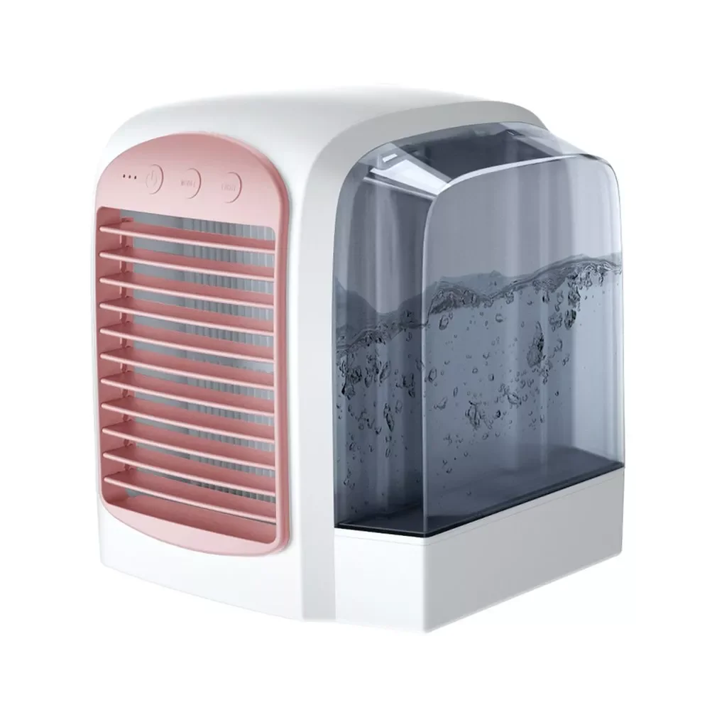 

NEW2023 WT-F10 Mini Desktop Fan Humidifying Fan Cooling Low Noise Cooling Fan Three Gear Wind For Office Dormitory Bedroom