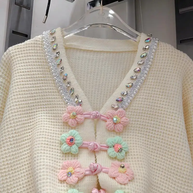 Neploe Minority женские топы с 3D украшением и бисером в китайском стиле бриллиантами