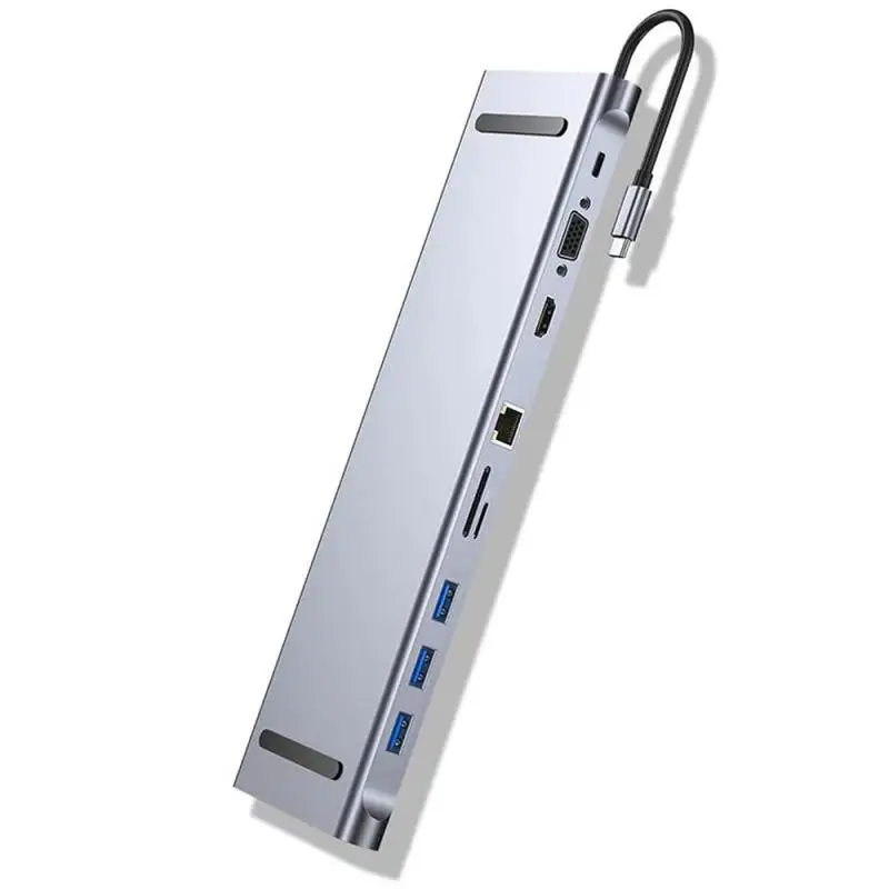 

Usb-концентратор 10 в 1, Usb Type-C, 60 Вт, 5 Гбит/с