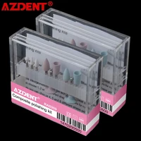 azdent dental composite polishing kit ra 0309 for low speed handpiece contra angle ceramic polisher silicone rubber dentist tool