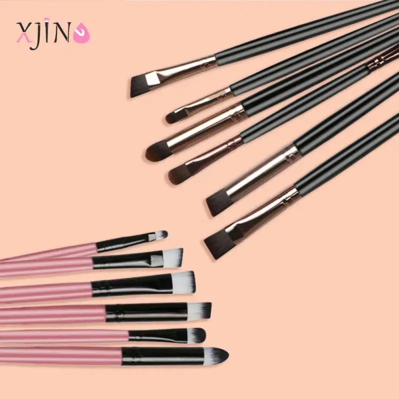 XJING недорогие Кисточки для макияжа 6 шт. теней век Кисть смешивания кисти бровей