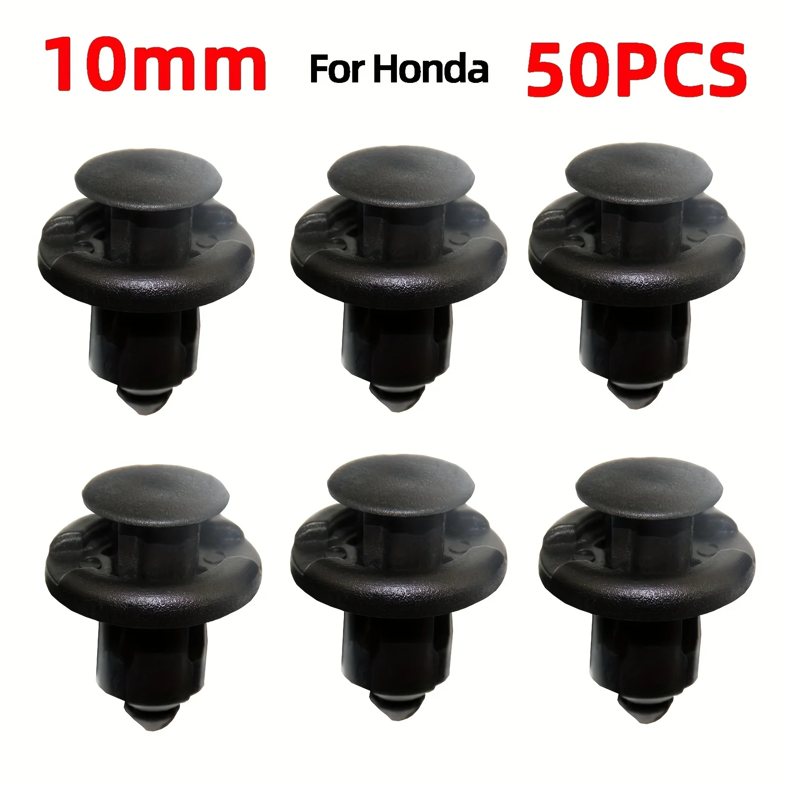 Пластиковые заклепки 50 шт. 10 мм автомобильные крепежные зажимы для Honda Fit Accord Civic