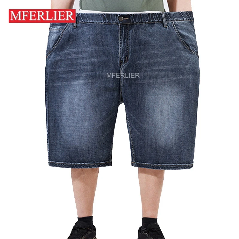 

Summer Large Size Men Jeans 150kg Cotton Knee Length Pants