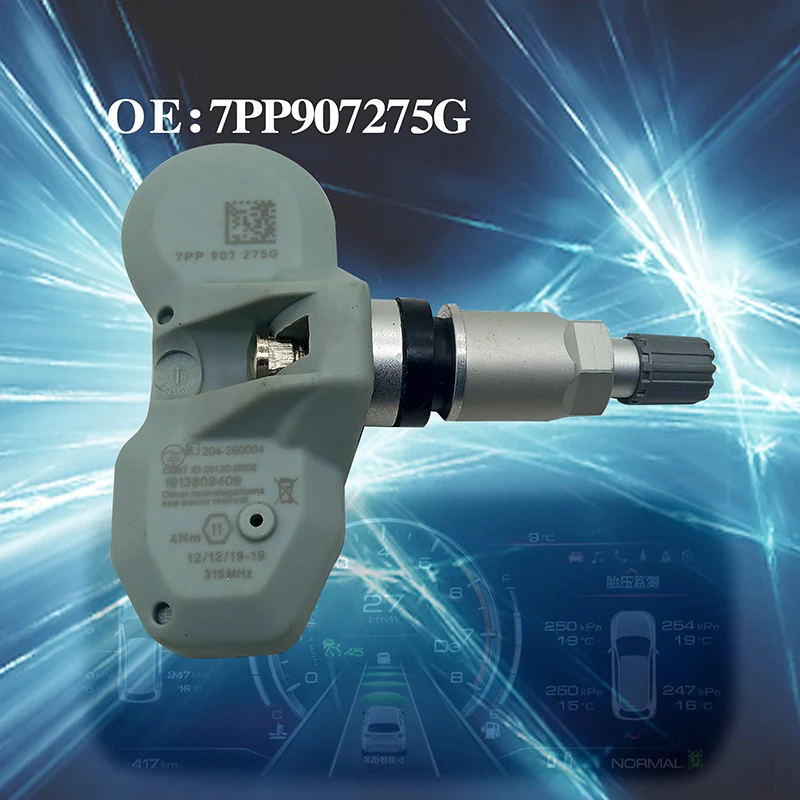 Датчик давления в шинах Подходит для Audi A6 A8 Q7 R8 RS4 RS6 RS7 S4 S8 Aston Martin DBS DB9 TPMS 315 МГц 1 шт. 4F0907275H 7PP907275G