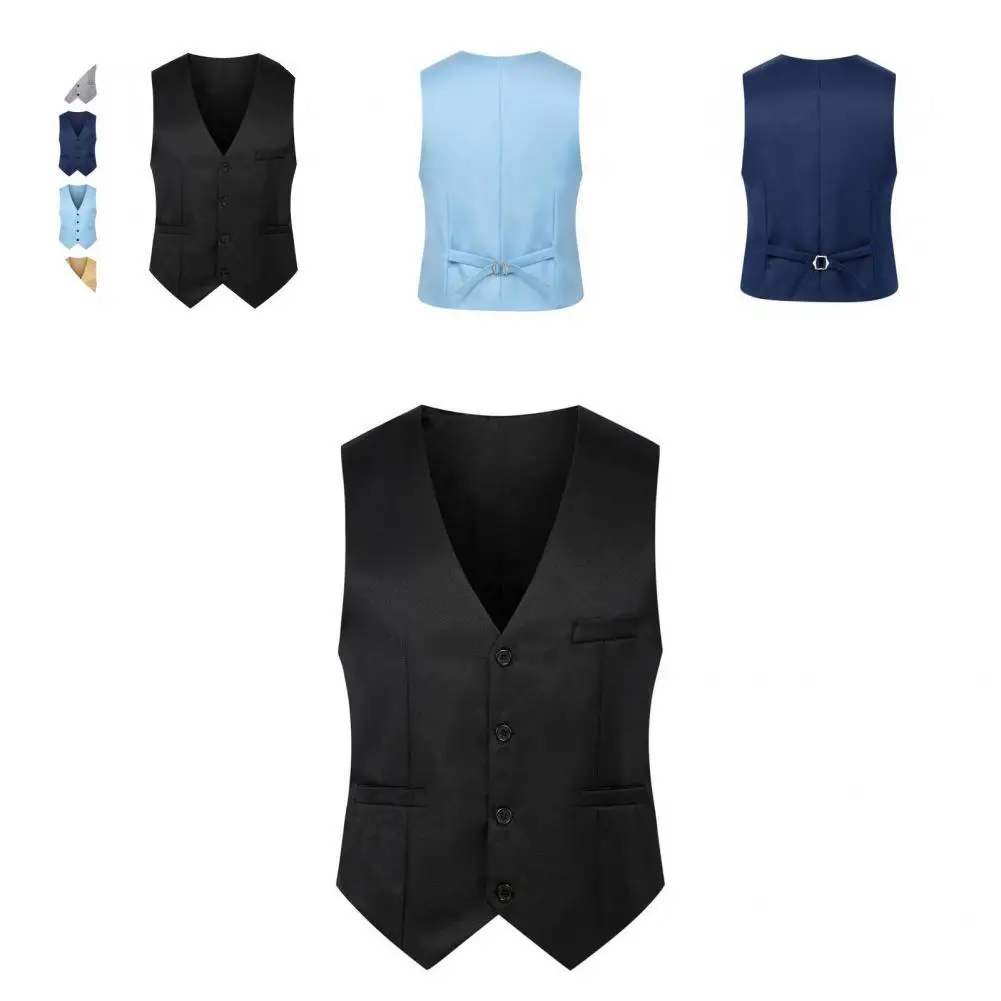 

Костюм модный с V-образным вырезом, официальная стирка и одежда, весенний жилет для улицы, мужской жилет, мужской жилет