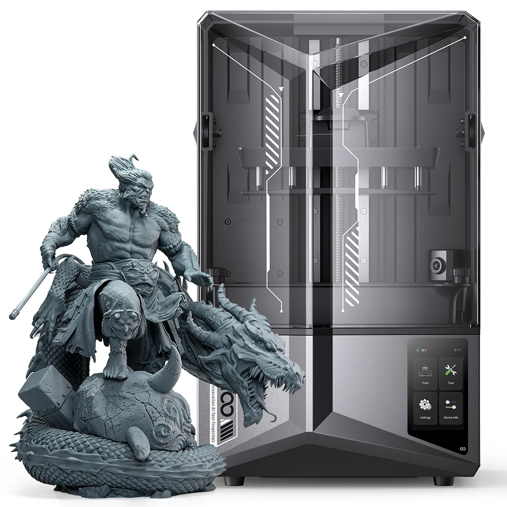 ELEGOO SATURN 4 ULTRA 12K Resin 3D Printer with Automatic Leveling, AI Print Monitoring, High Speed Printing Size 218x122x220mm - В корзинах у всех - бестселлеры