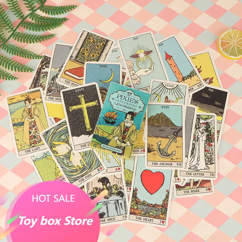 

Pixies Astounding Lenormand Oracle Cards Leisure Party Table Game Fortune-telling Prophecy Deck With PDF Guidebook