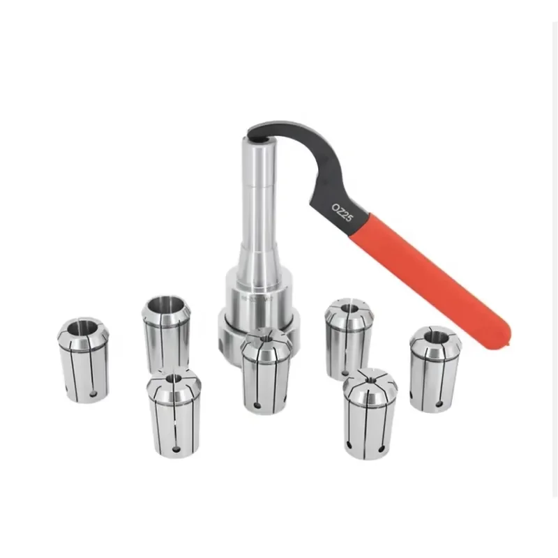 Фото Наборы цанговых патронов для фрезерных станков R8-oz25-7pcs, держатели R8-oz25 M12 или 7/16UNF, набор цанговых патронов Oz25 3-25 мм, 7 шт. для ЧПУ №4