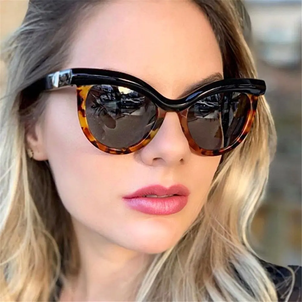 

Cat Eye Round Sunglasses for Women Men Anti Blue Light Glasses 2022 Fashion Round Frame Computer Eyeglasses UV400 Eyewear