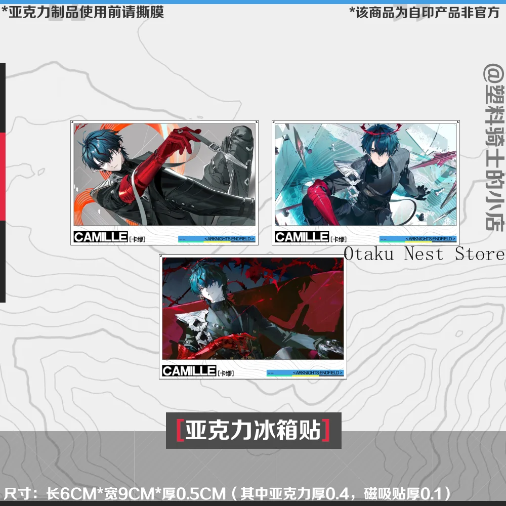 Акриловый магнит на холодильник Anime Arknights: Endfield Camille, украшение для кухни и комнаты, подарок на день рождения, коллекция для фанатов (art.: 3920dbae491fb) - 3920dbae491fb