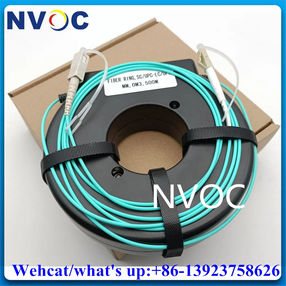 

MM OM3-300 0.5KM OTDR 50/125 Multi Mode FTTH 500M ST/FC/LC/SC-ST Fiber Optic Test Box Launch Extenstion Cable Reel/Ring