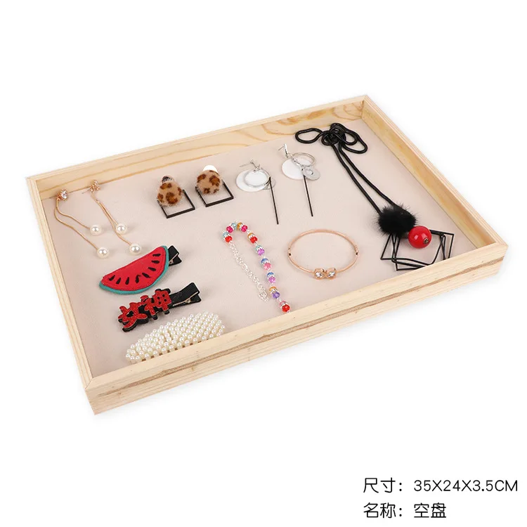 High Quality Portable Velvet Jewelry Ring Jewelry Display Organizer Box Tray Holder Earring Jewelry Storage Case Showcase