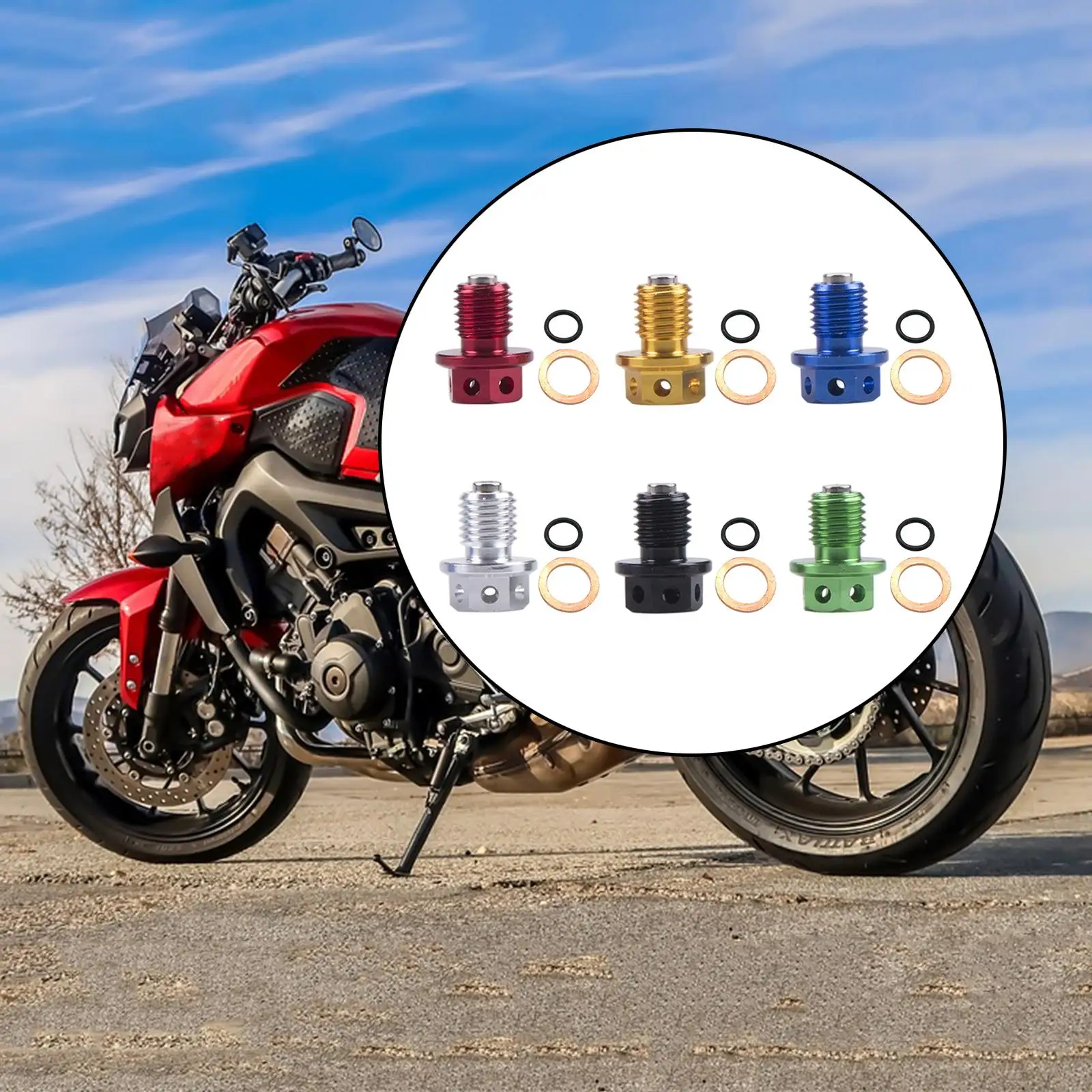 Пробка слива моторного масла шлаковый всасывающий винт из алюминиевого сплава