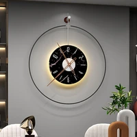 digital wall clock modern design luminous nordic 3d led wall clock precise round kitchen reloj pared living room decoration