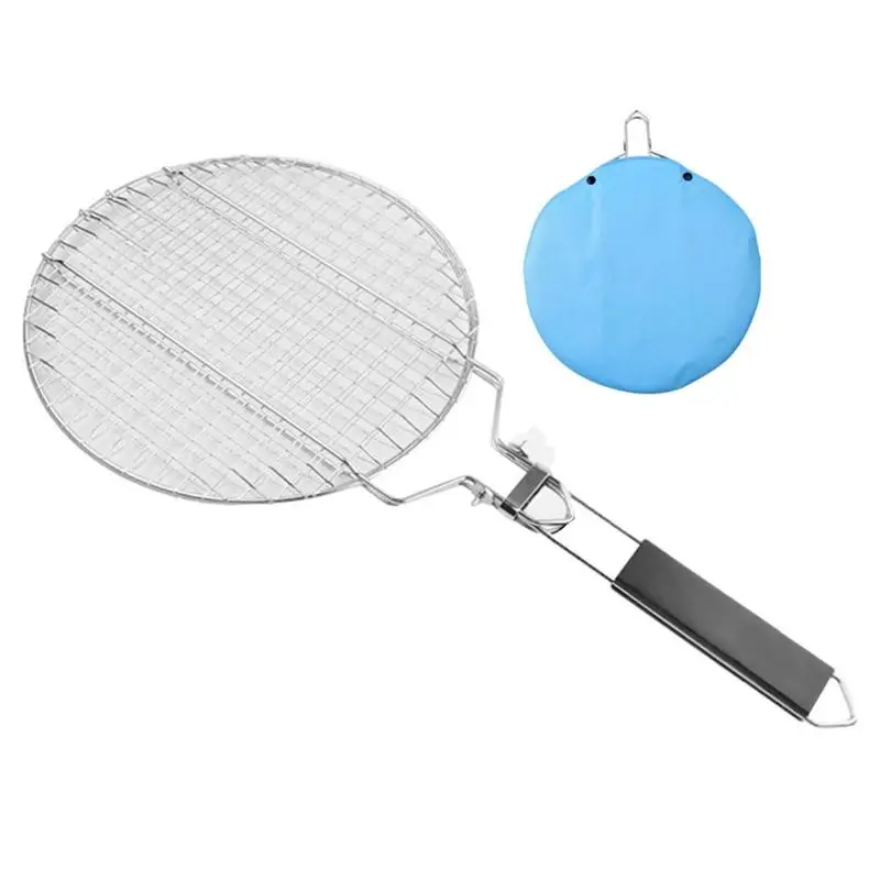 

Корзина для гриля для овощей, аксессуары для гриля, сетка для гриля, антипригарная сетка для еды, легкое хранение, круглая дизайнерская заши...