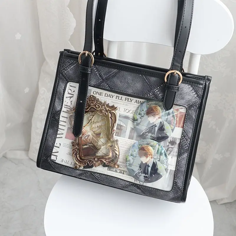 Richme Harajuku Women Ita Bags Fashion Trend New Japanese Style Crossbody Shoulder Bags Subculture Transparent Bolso Mujer