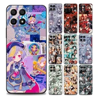 hot game genshin impact anime phone case for honor 50 30 10 lite 30i 20 20e 9a 9c pro 8x nava 8i 9 y60 cover soft silicone cases