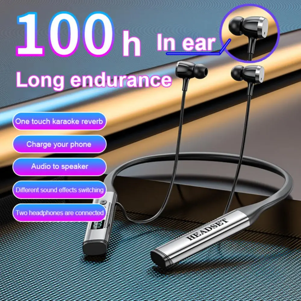 Bluetooth-наушники с дисплеем на батарейках игровые наушники Tws со встроенной