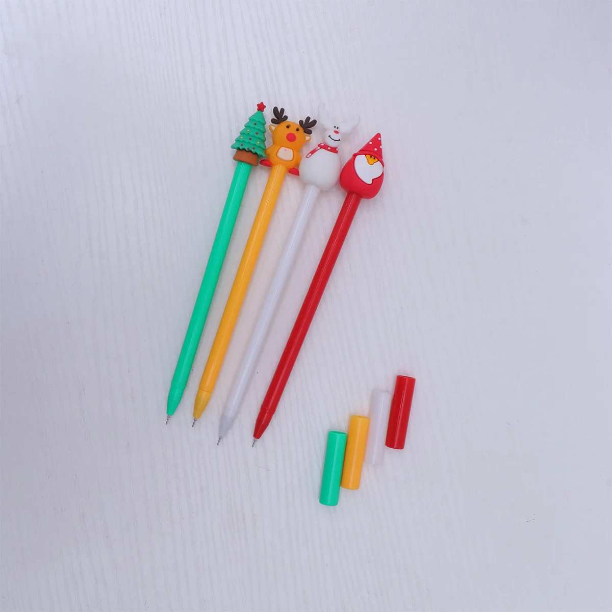 

4 Pens Christmas Elements Portable School Supplies for Xmas Party Kids Gifts Festival