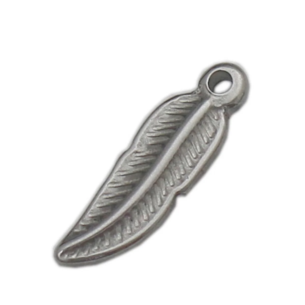 

Beadsnice Stainless Steel Feather Unisex Pendant Charm Necklace Part