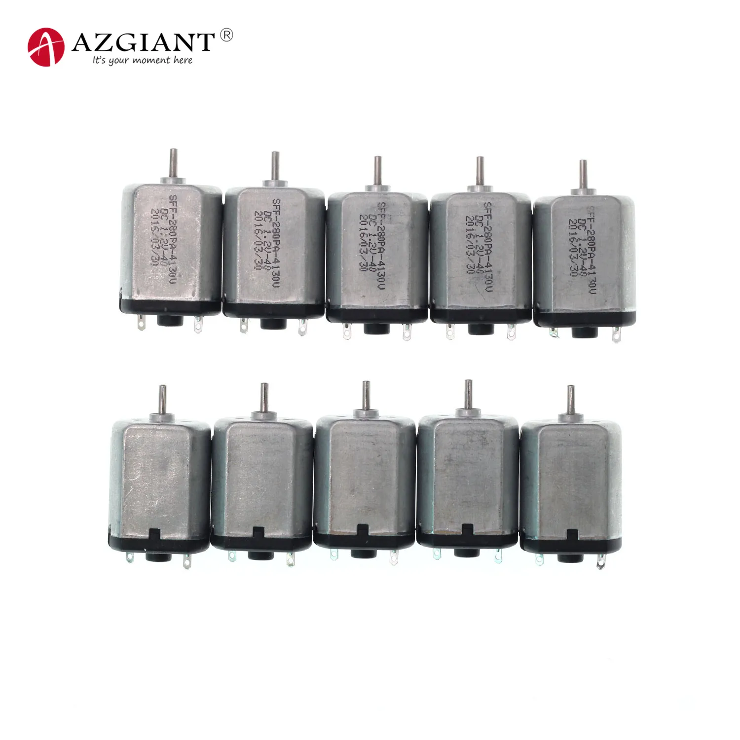 

10 pcs SFF-280PA-4130V FF-280 high speed magnetic and precious metal motor 1.5V-9V DIY car model ship model miniature DC motor