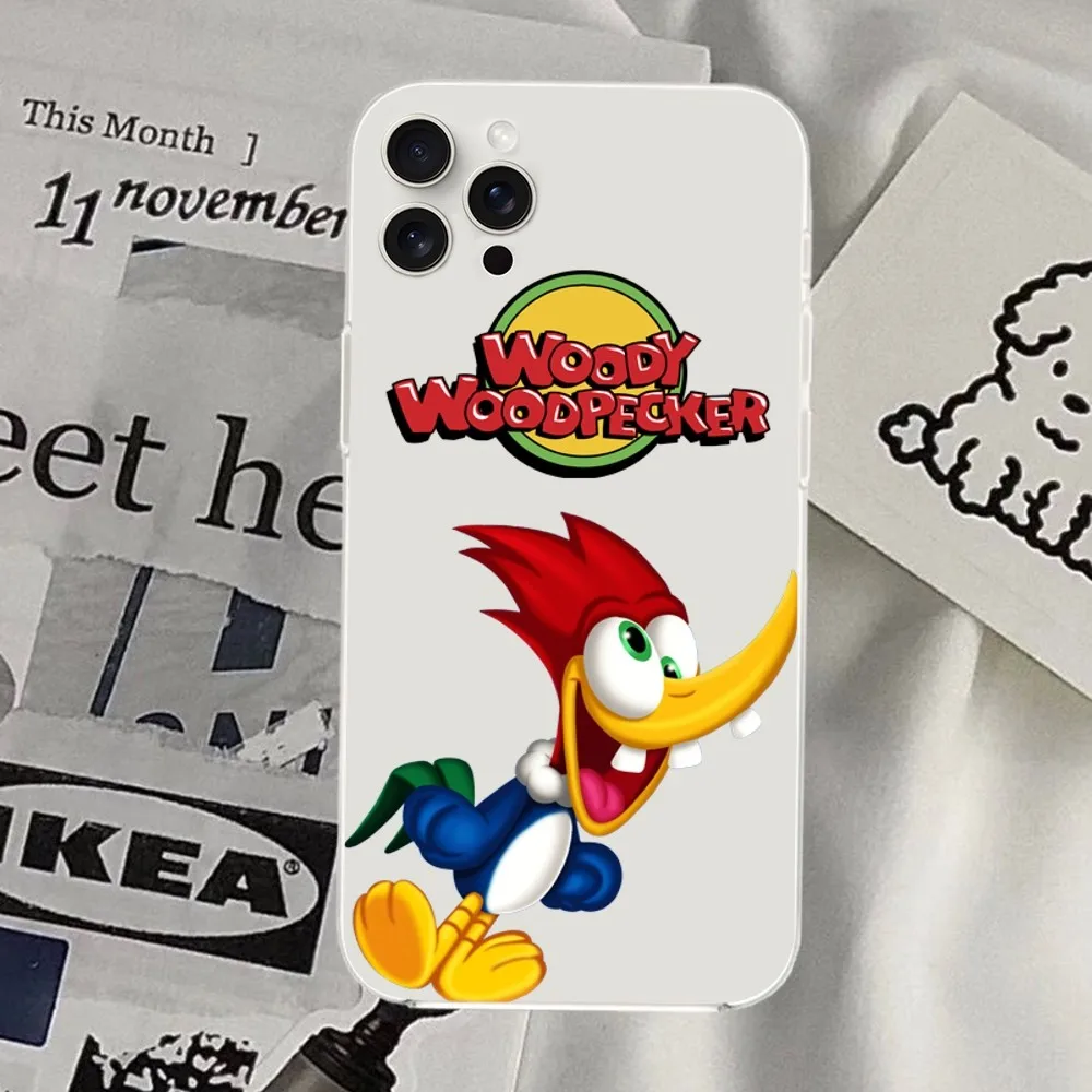 Чехол для телефона с рисунком W-Вуди woodpecker iPhone Mini Plus 11 13 12 14 15 8 Pro XS Max X SE XR