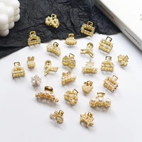 new high quality small pearls metal hair claw clips fixed bangs clip hairpins barrettes headwear for women girls ladie