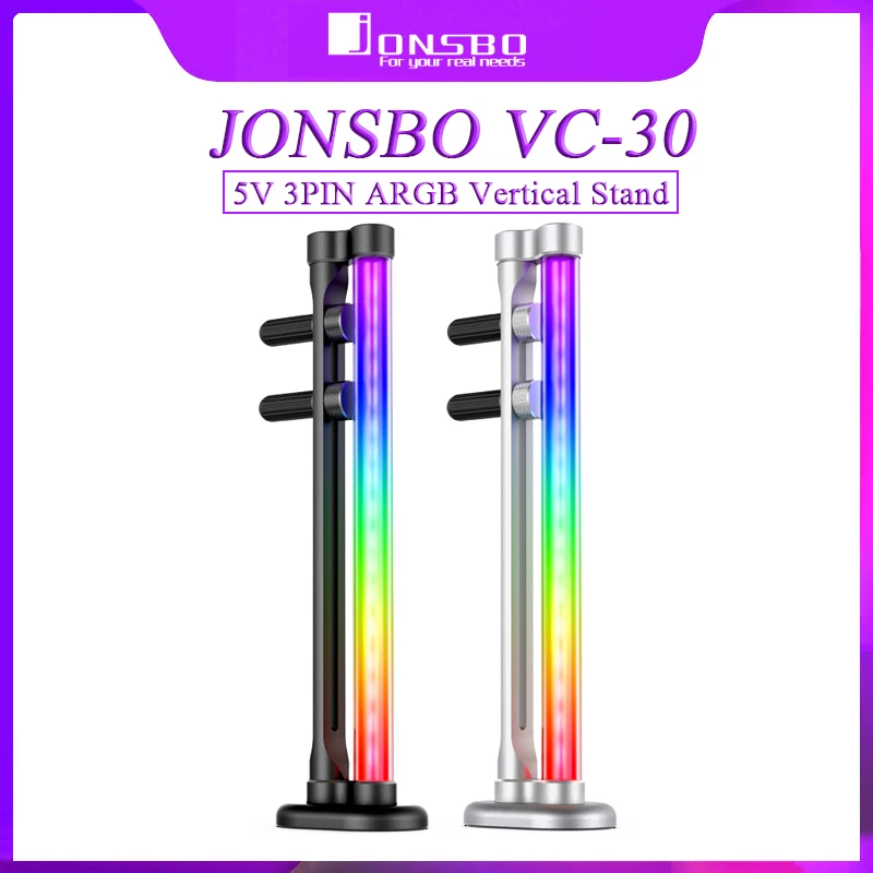 

JONSBO VC-30 Graphics Card Bracket GPU Support 5V 3PIN ARGB Vertical Stand Alloy Material Computer Accessories Video Card Holder