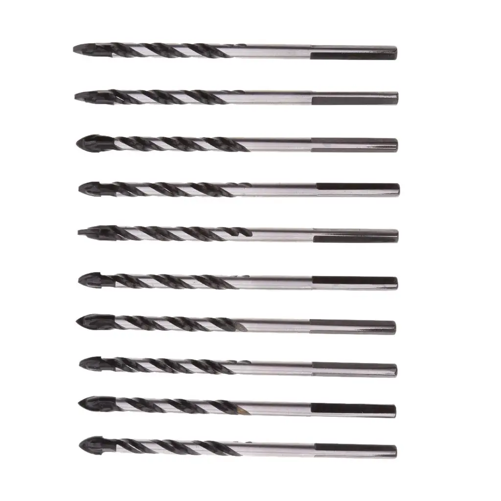 

5x, 10pcs Spear Head Ceramic,Porcelain,Marble, Drill Tile Silver