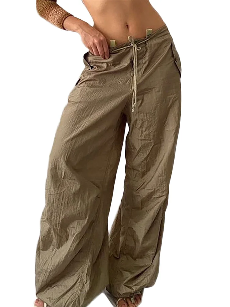 

Брюки-карго Y2K женские, свободные джоггеры с заниженной талией, брюки в стиле хиппи, Повседневная Уличная одежда в стиле Харадзюку, 2022