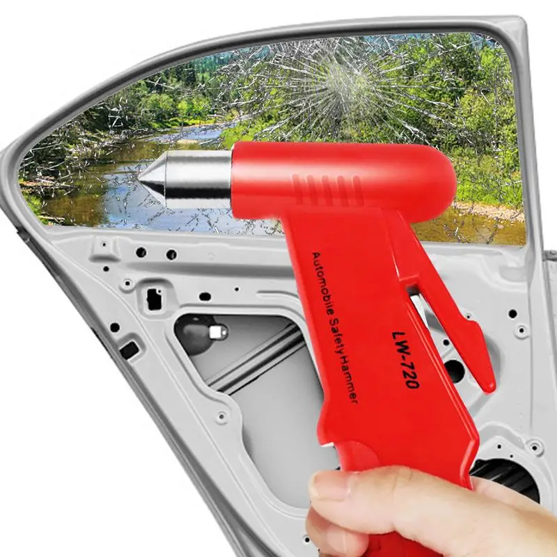 

Window Breaker And Seat Belt Cutter Auto Emergent Escape Hammer Portable Window Breaking Life Saving Survival Tool For Self