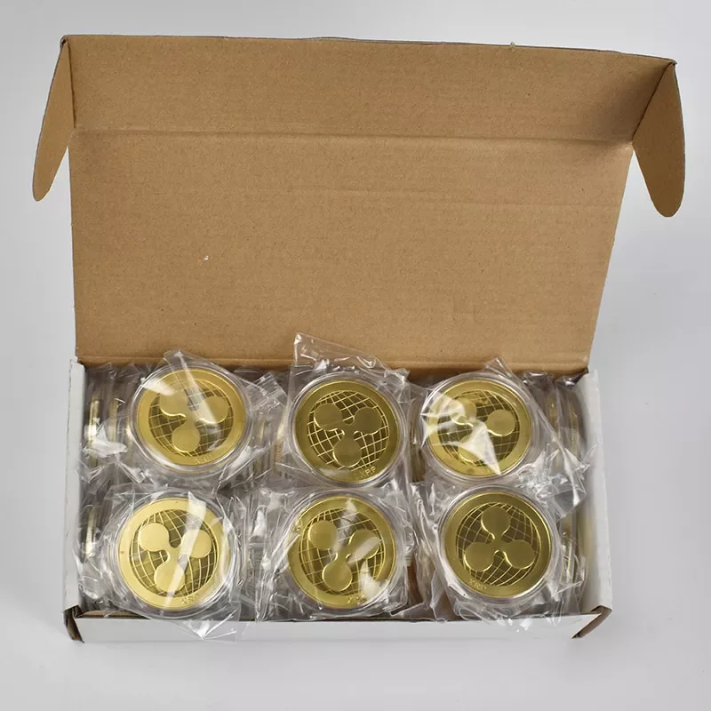 

50 шт., монеты ряби XRP, золотые серебряные криптовалюты, памятные ряби XRP коллекционеров с покрытием, коллекционная Подарочная монета для крип...