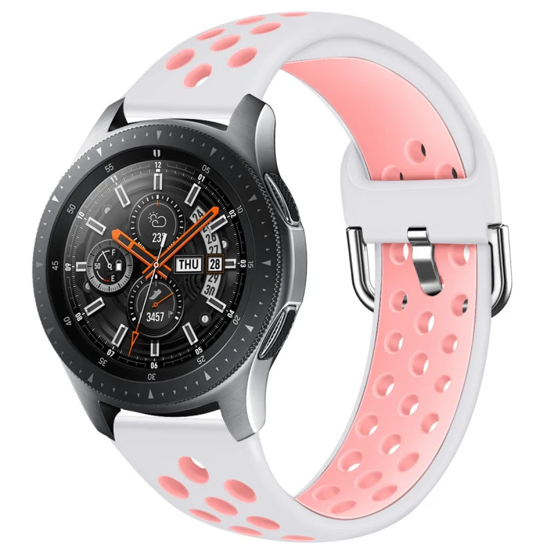 

For 22mm 20mm Silicone strap for Samsung watch 3/4 Gear S3/Active 2 /Huawei watch 3/GT2 Sport Bracelet Belt