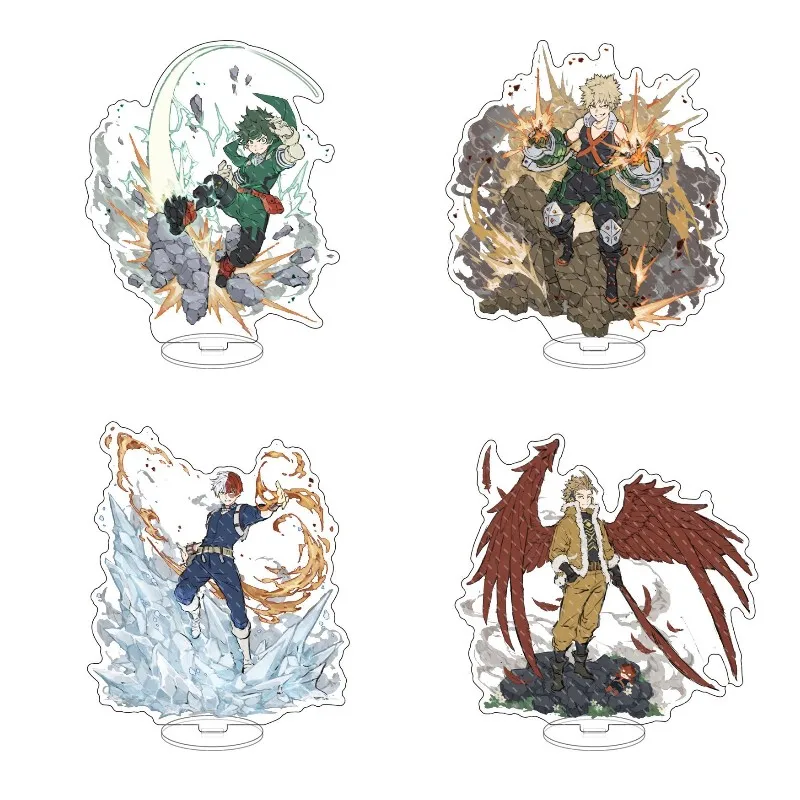 

Japan Hot Anime My Hero Academia Figures Midoriya Izuku Bakugou Katsuki Acrylic Stand Todoroki Shoto Character Model Xmas Gifts
