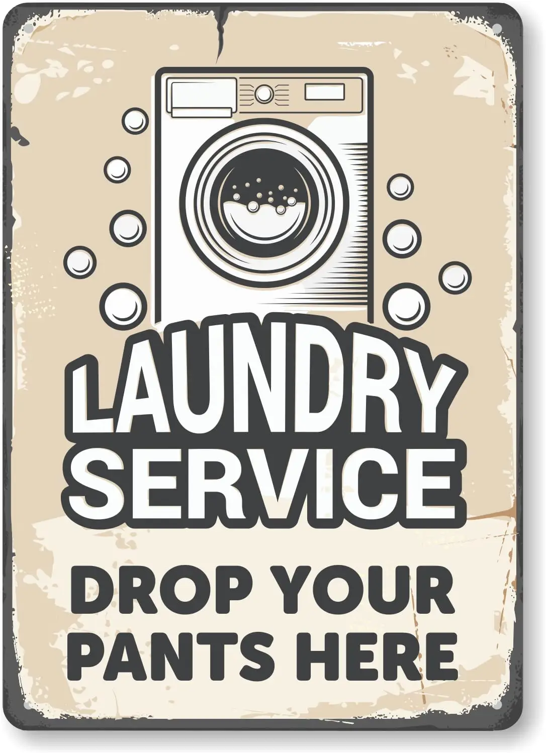 

Vintage metal signage Country wall decorative signage for laundry
